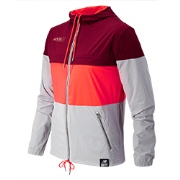 New Balance HOCR 90s Run Windbreaker Burgundy with Flame & Silver Mink Q79f5952